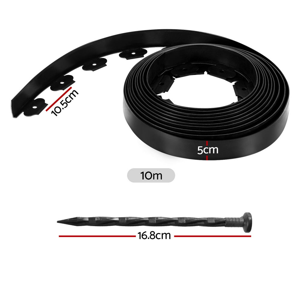 Plastic Garden Edging 50mm Black