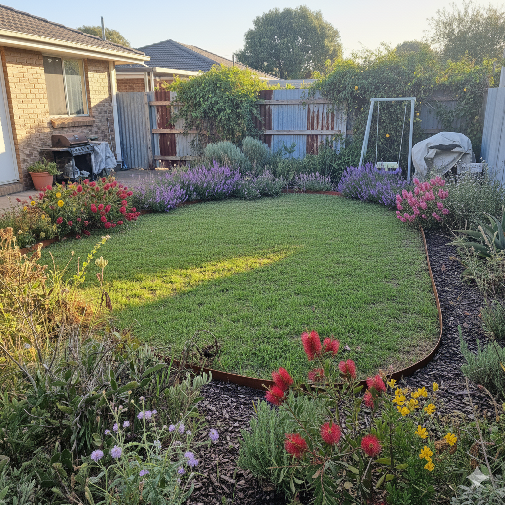 Corten Steel Garden Edging 100mm